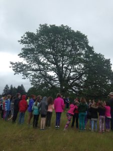 Griffin students visit the prairie (photo credit: Shawna Zierdt)